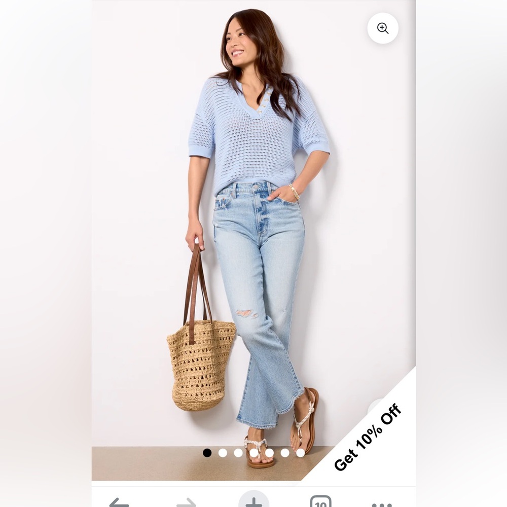 NWT Pistola Ally Blue Straight Leg Jeans with Vintage-Inspired Style